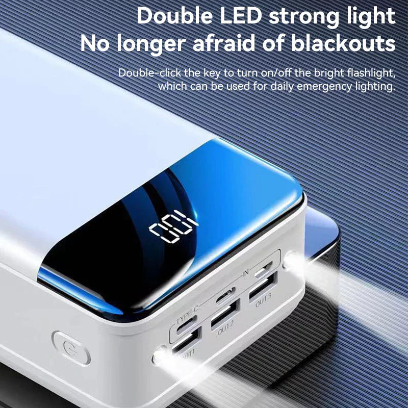 Monde 100.000mAh Draagbare Powerbank met Snelladen voor Telefoon, Tablet en Laptop