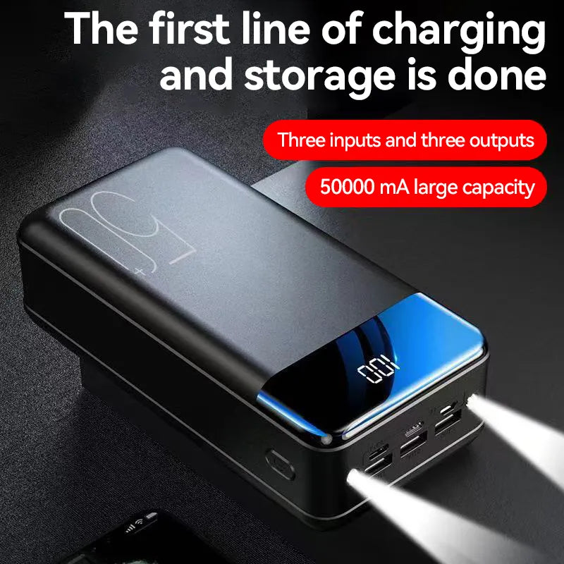 Monde 100.000mAh Draagbare Powerbank met Snelladen voor Telefoon, Tablet en Laptop