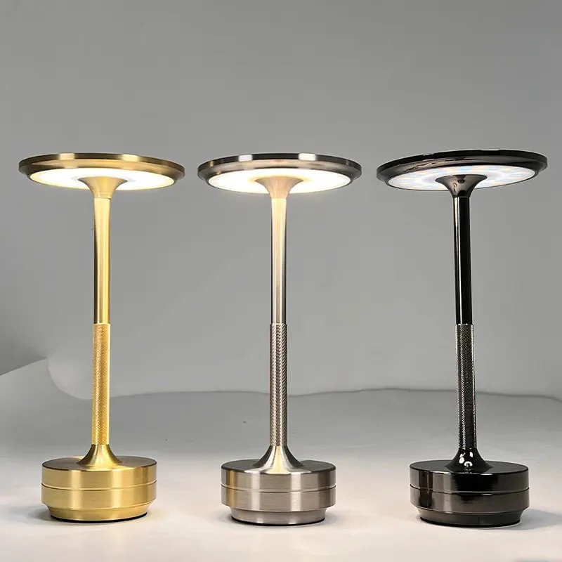 Évoque Dimbare Draadloze Tafellamp – Aluminium, Oplaadbaar & Waterdicht