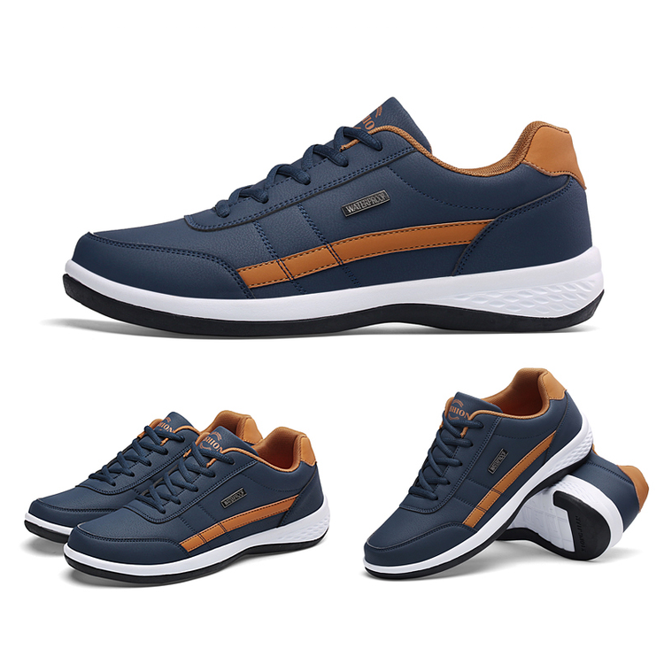 Monde Orthopedische Leren Sneakers voor Heren met Antislip Zool