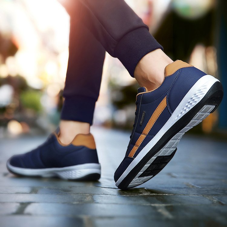 Monde Orthopedische Leren Sneakers voor Heren met Antislip Zool