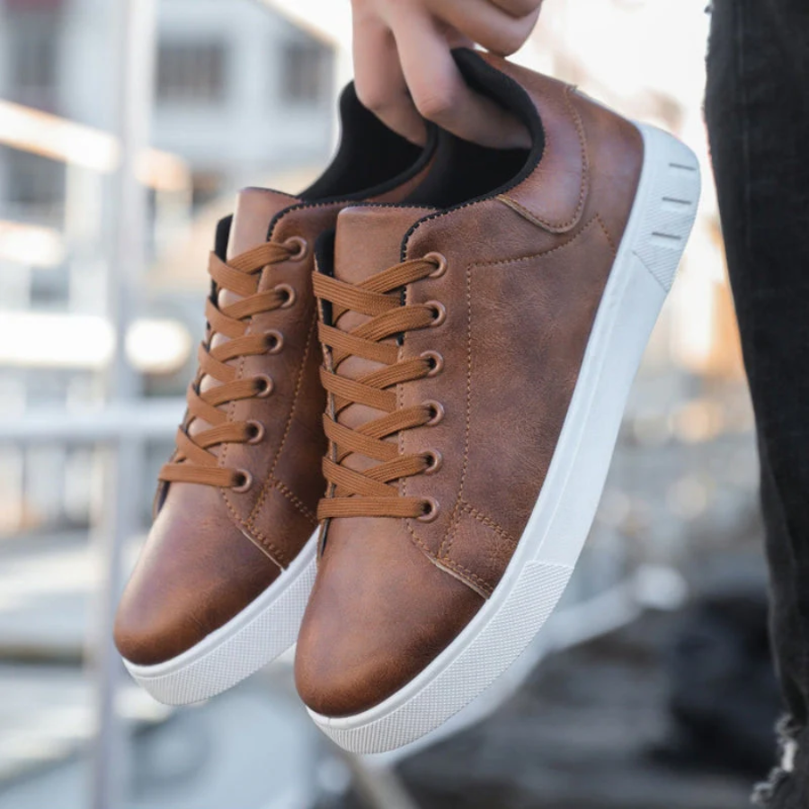 Évoque Leren Sneakers voor Heren – Tijdloze Casual Schoenen van Premium Leer