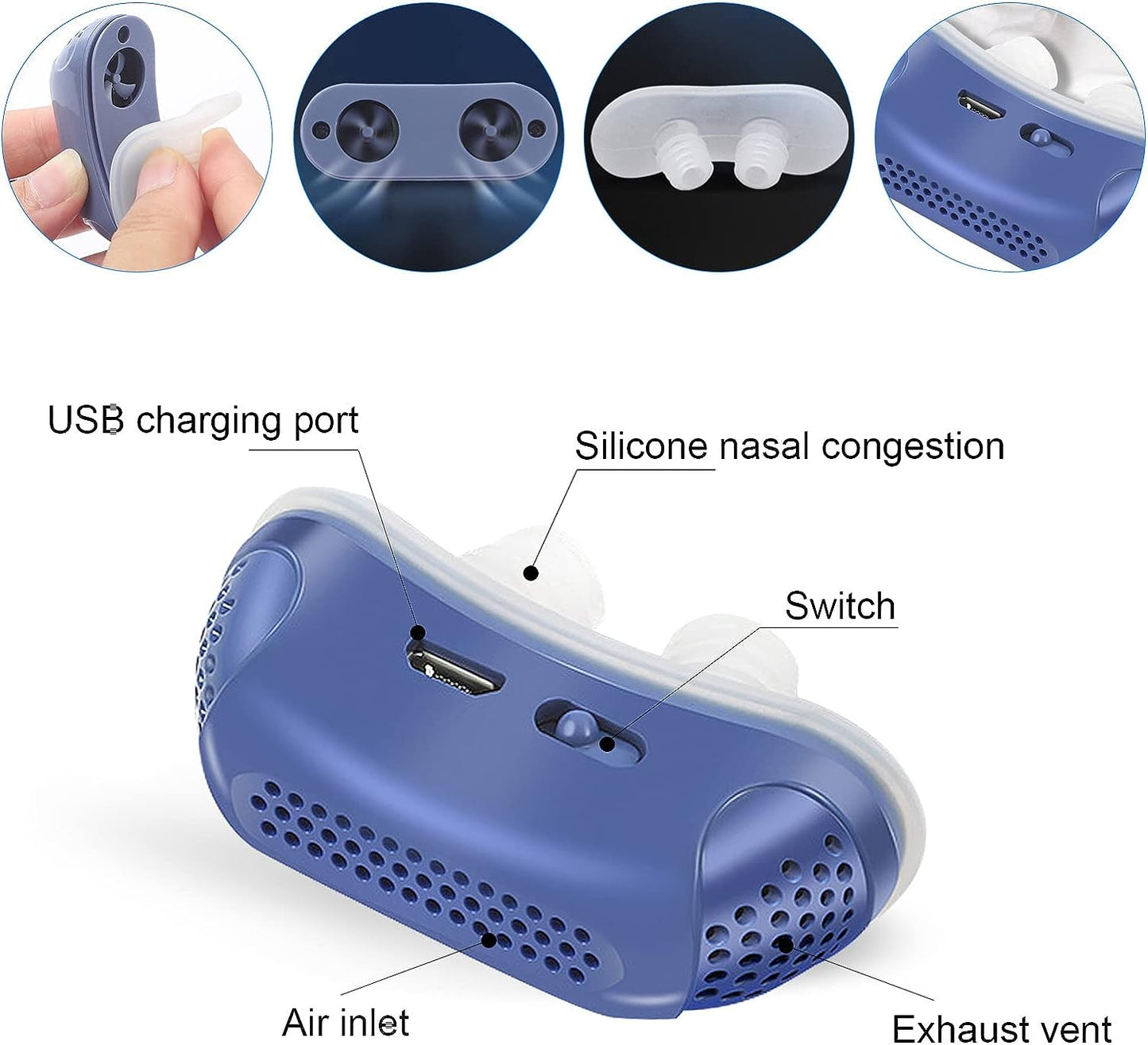 Lekro - Micro CPAP neusapparaat tegen snurken en slaapapneukk