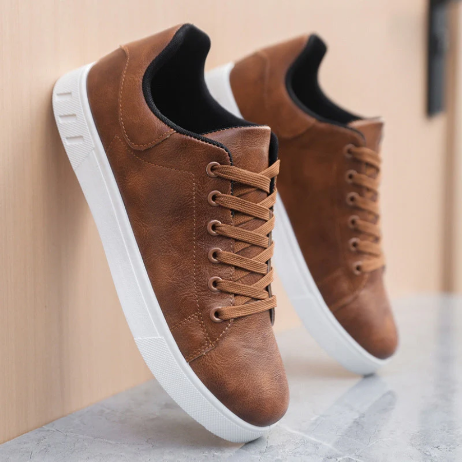 Évoque Leren Sneakers voor Heren – Tijdloze Casual Schoenen van Premium Leer