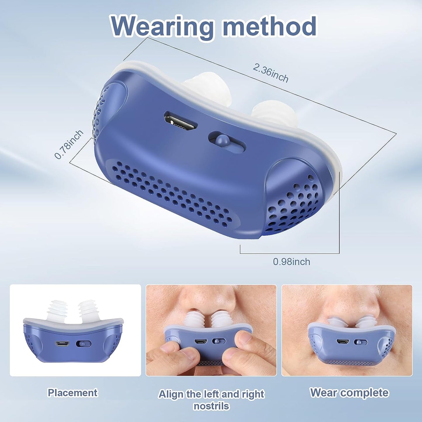 Lekro - Micro CPAP neusapparaat tegen snurken en slaapapneukk