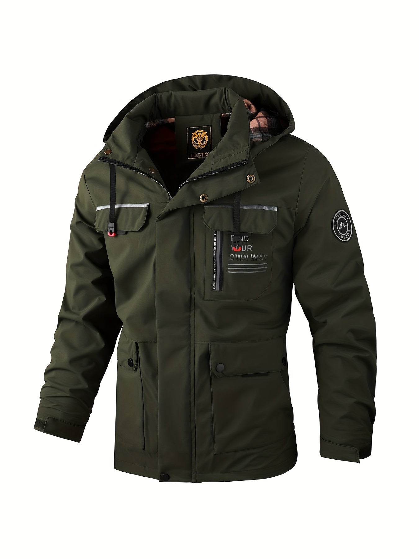 Évoque Outdoor Waterdichte Winterjas voor Heren met Capuchon