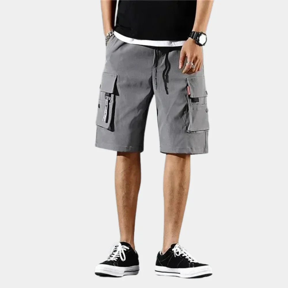 Heren Cargo Shorts van Katoen met Elastische Tailleband