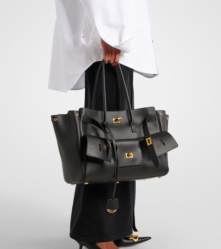 Élanor Luxe Handtas van Vegan Leer – Midi of Maxi Formaat met Gouden of Zilveren Details