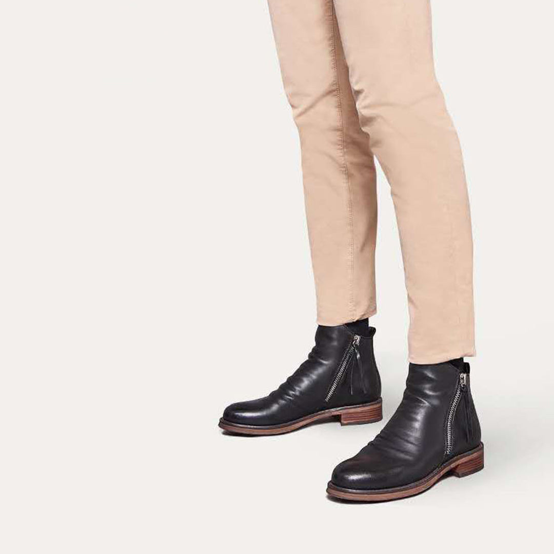 Élanor – Herenlaarzen met Ritsluiting en Elegant Design voor Alle Seizoenen
