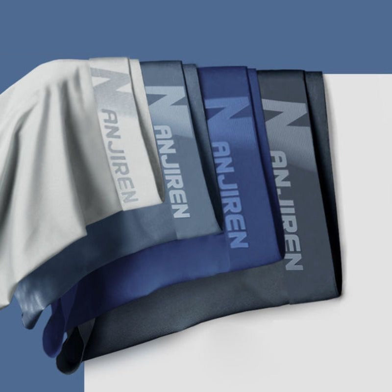 Sereno Heren Boxershort Set van 4 – Zachte en Ademend Katoenmix