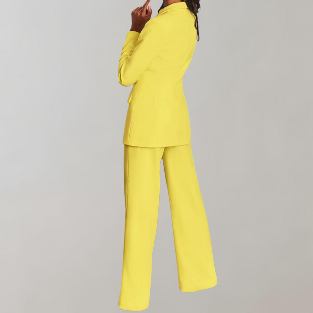 Évoque Elegante Blazer en Broekenset voor Dames – Tijdloze Twee-Delige Outfit