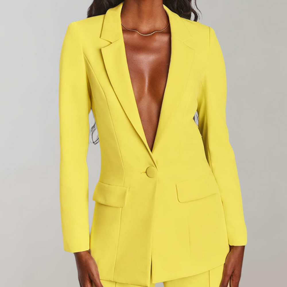 Évoque Elegante Blazer en Broekenset voor Dames – Tijdloze Twee-Delige Outfit