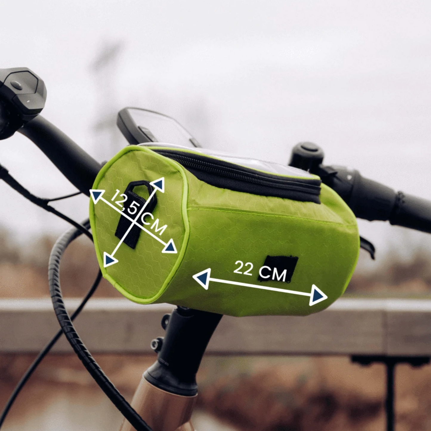 Morona - Waterdichte Fietstas met Touchscreen Telefoonvak