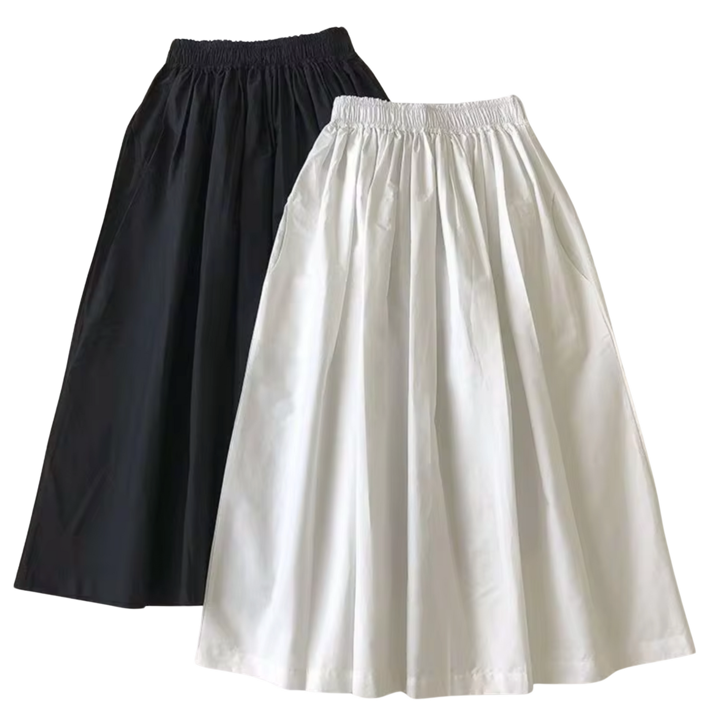 Sienna – Wijde Maxi-Rok met Hoge Taille en Elegante Valling