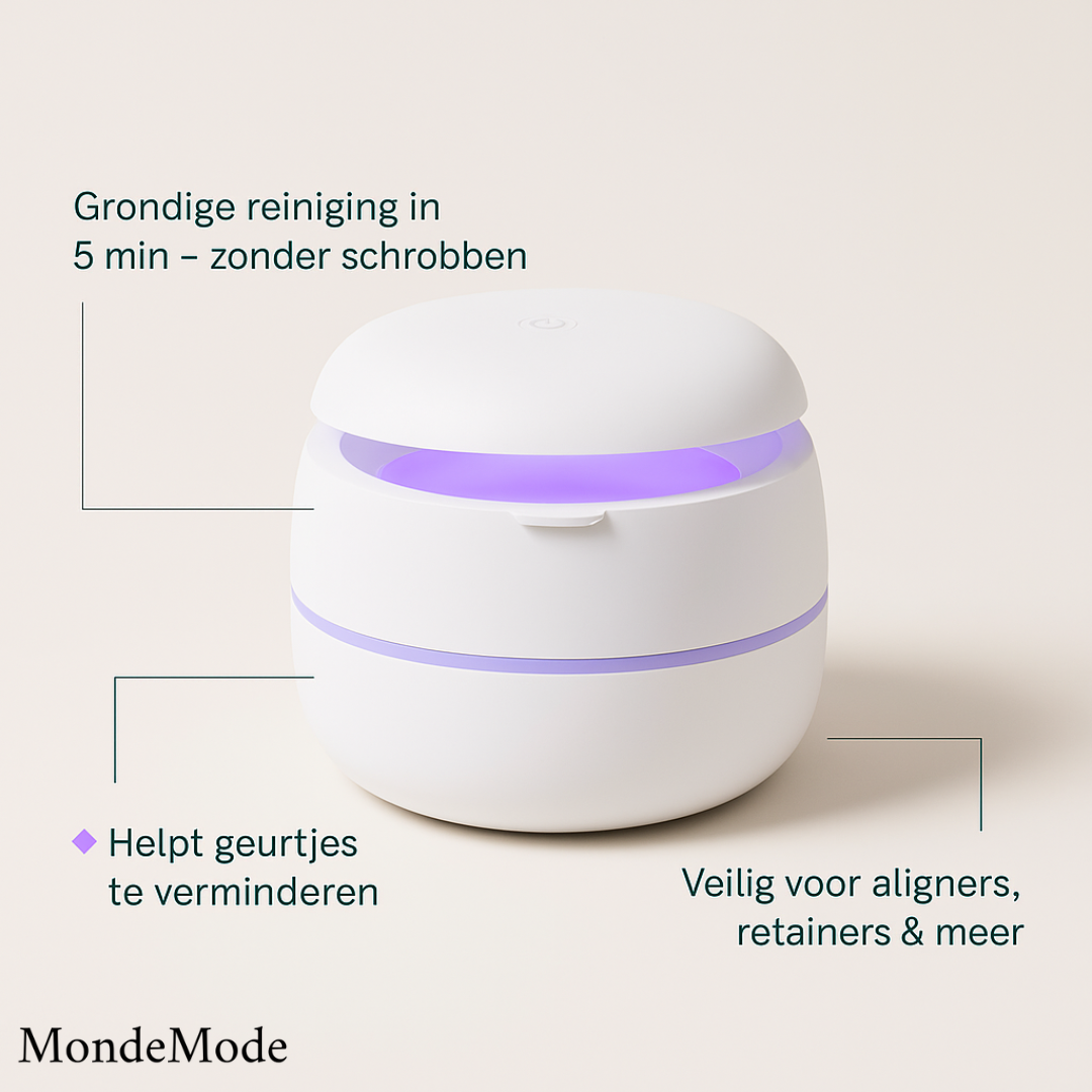 Lucra – Ultrasone & UVC Reinigingsapparaat voor Gebitsapparaten