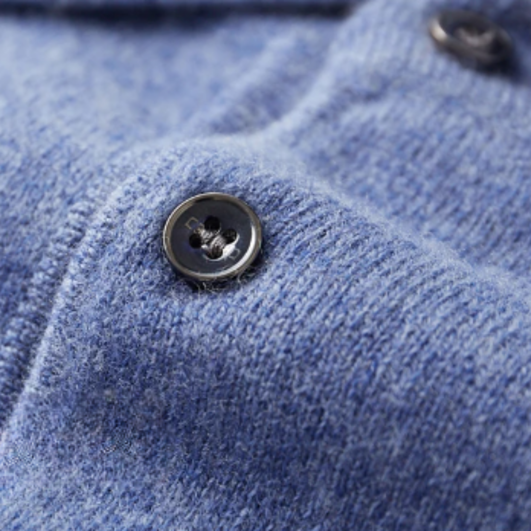 Aureum Wollen Polo Longsleeve Heren – Tijdloze Fijngebreide Trui