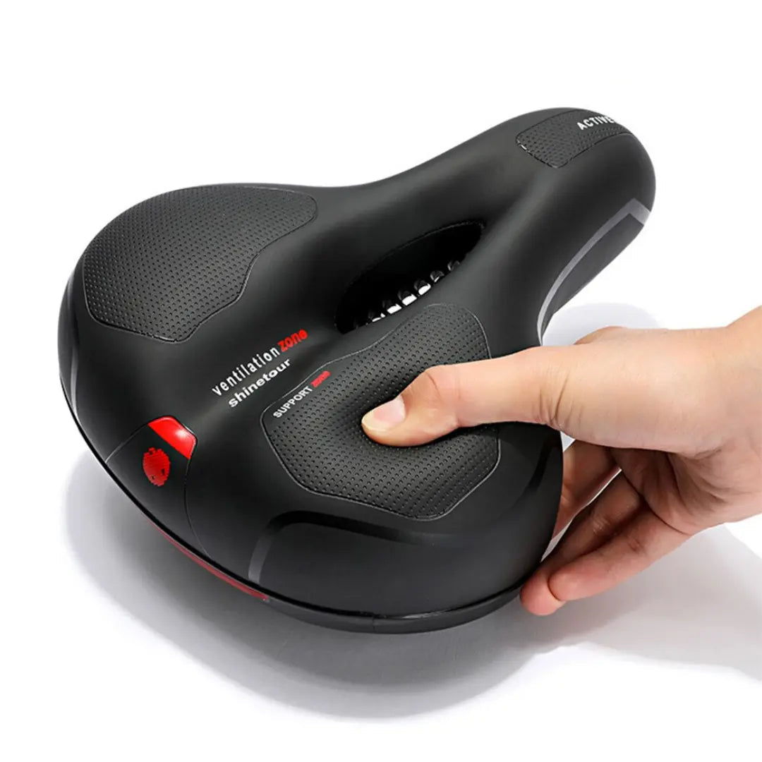 Aurevo Ergonomisch Fietszadel met Geheugenschuim en Dubbele Vering