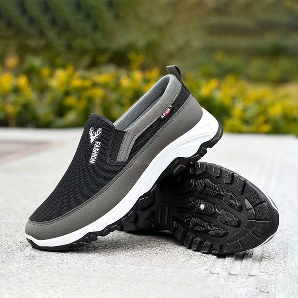 Élanor Heren Instappers – Ademend Mesh Bootsschoenen met Antislip Zool voor Wandelen & Outdoor