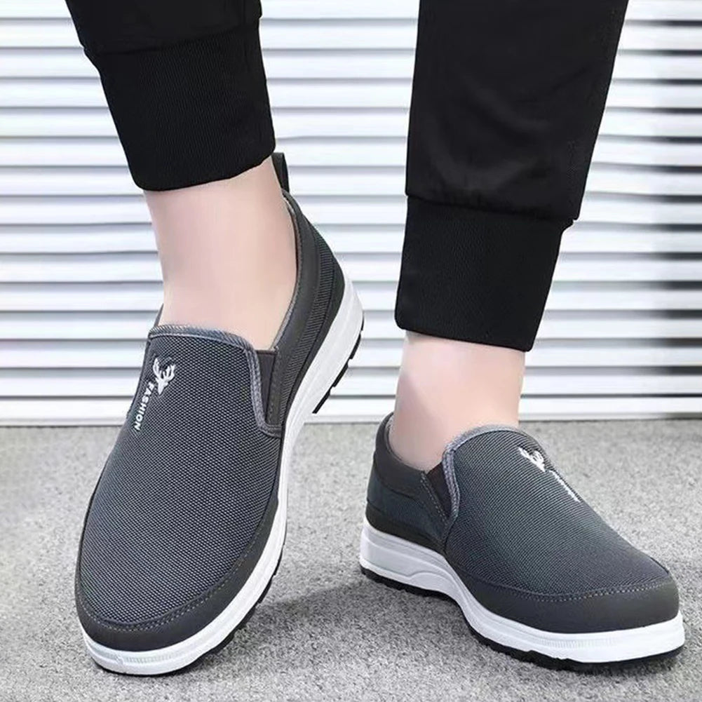 Élanor Heren Instappers – Ademend Mesh Bootsschoenen met Antislip Zool voor Wandelen & Outdoor