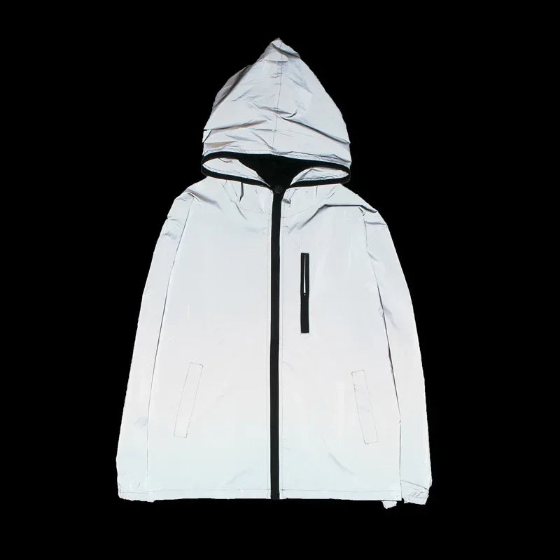 Élanor Heren Windbreaker Jas met Capuchon – Reflecterend, Waterafstotend, Lente & Herfst