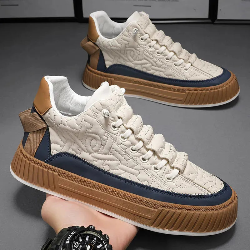 Veloria Handgemaakte Leren Wandelschoenen met Antislipzool – Casual en Duurzaam Ontwerp