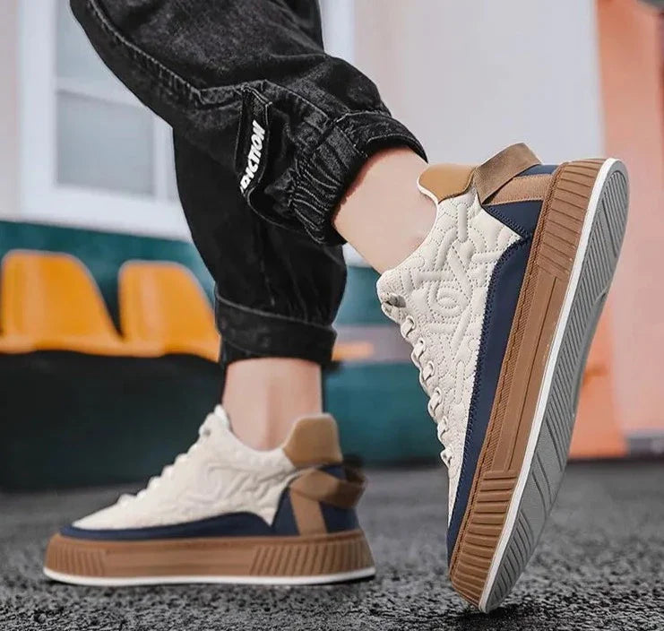 Veloria Handgemaakte Leren Wandelschoenen met Antislipzool – Casual en Duurzaam Ontwerp