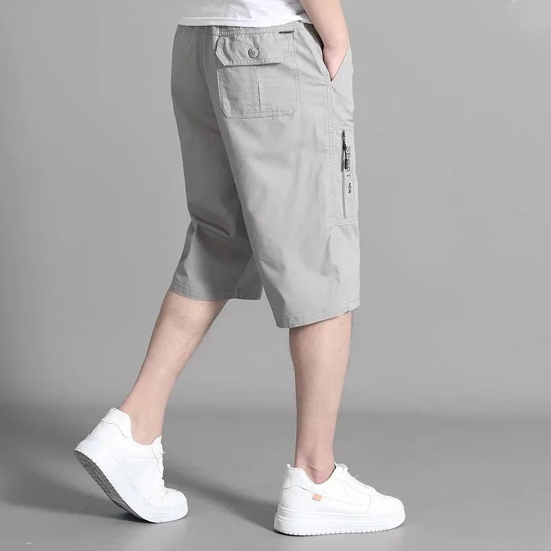 Évoque Heren Cargo Shorts tot op de Knie met Ritszakken