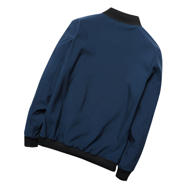 Monde Heren Bomberjack – Regular Fit – Katoenmix – Zwart – Tussenseizoen Jas