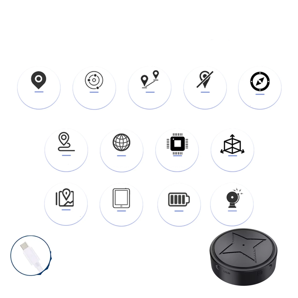 Élanor Magnetische Mini GPS-Tracker voor voertuigen en eigendommen