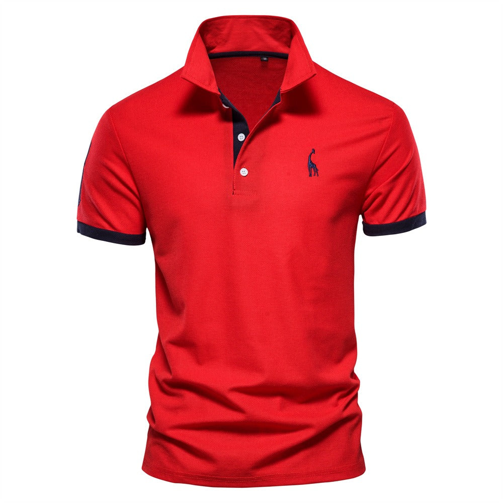 Élanor Heren Poloshirt – Stijlvol Smart Casual Katoenmix met Korte Mouw