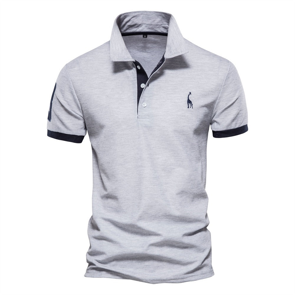 Élanor Heren Poloshirt – Stijlvol Smart Casual Katoenmix met Korte Mouw