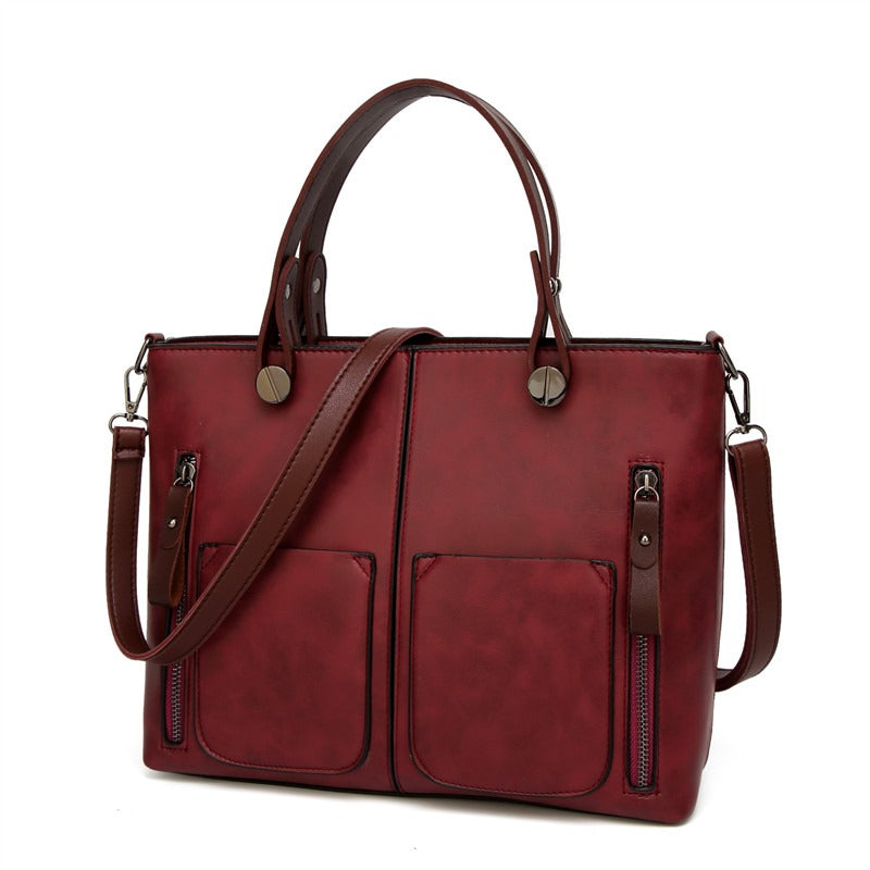 Avera – Vintage Leren Schoudertas voor Dames
