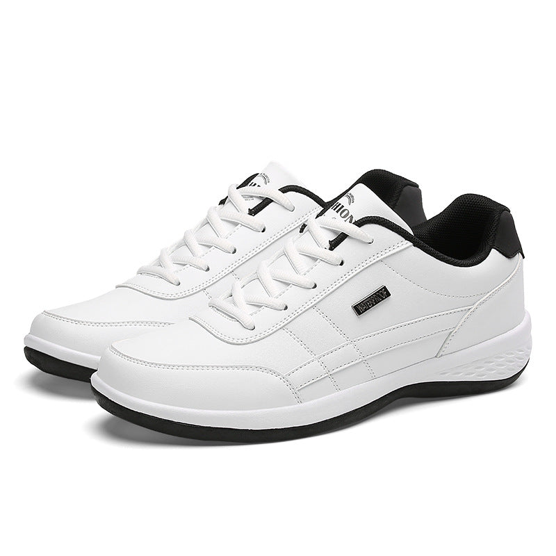 Monde - Heren Sneakers met Vetersluiting – Casual Schoenen van Leer en Textiel – Lichtgewicht en Comfortabel