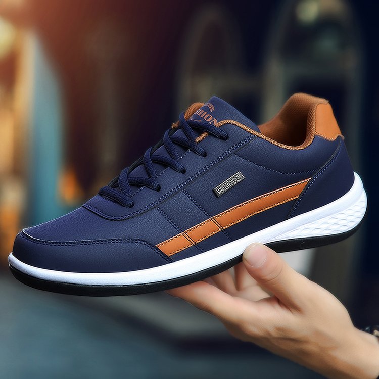 Monde Orthopedische Leren Sneakers voor Heren met Antislip Zool