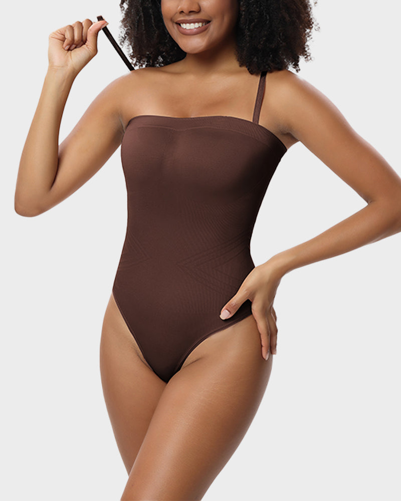 Évoque Seamless Straploze Bodysuit met Shaping Effect