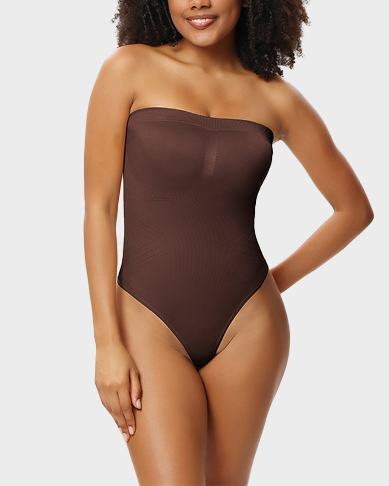 Évoque Seamless Straploze Bodysuit met Shaping Effect