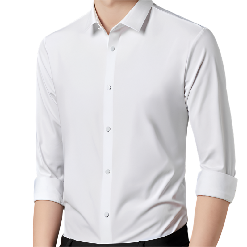 Monde Strijkvrij heren stretch overhemd – lange mouw – regular fit – ademende stof – maat XS t/m 3XL