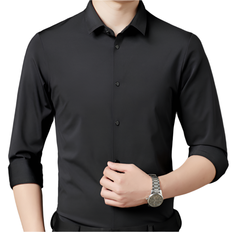 Monde Strijkvrij heren stretch overhemd – lange mouw – regular fit – ademende stof – maat XS t/m 3XL