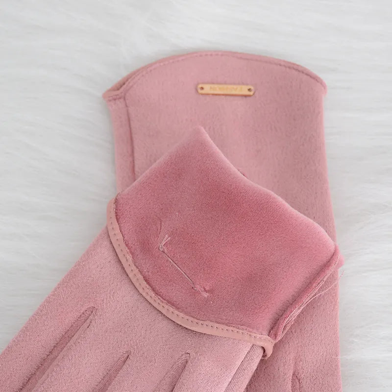 Élanor | Klassieke suède handschoenen met kasjmier voering