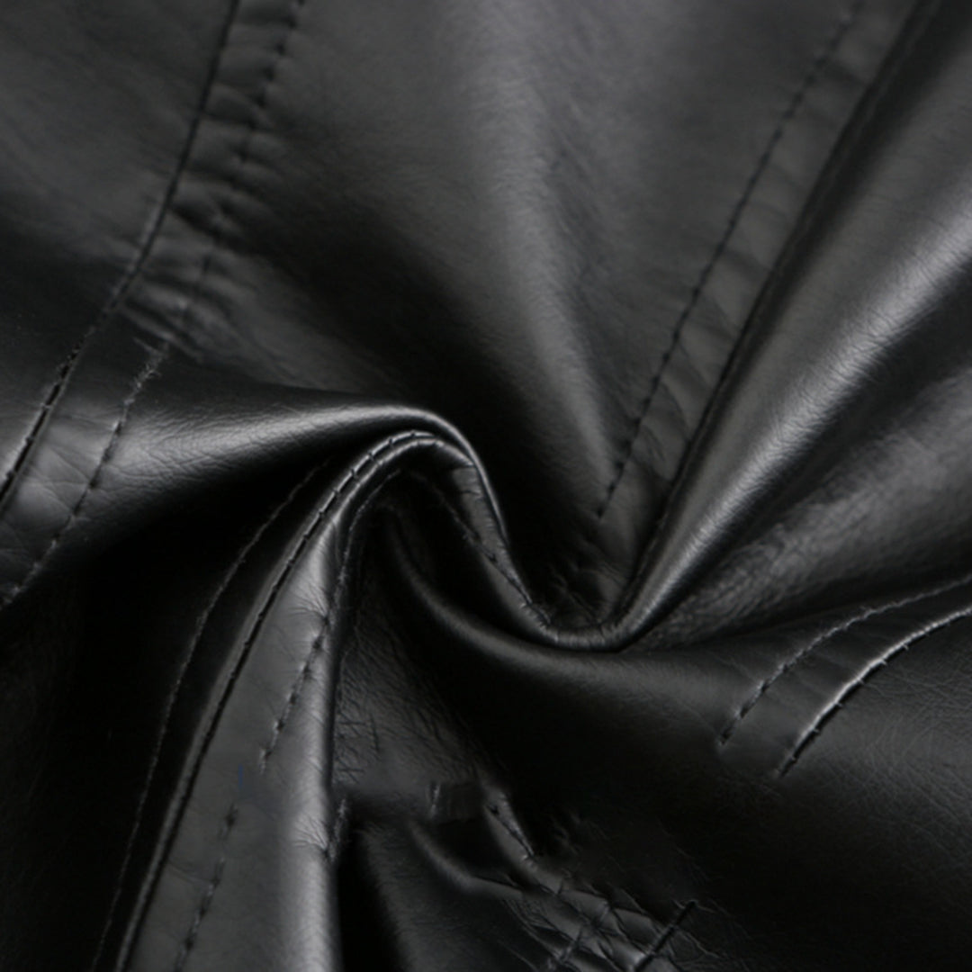 Veloria | Leren damesjas met elegante kraag en ritssluiting