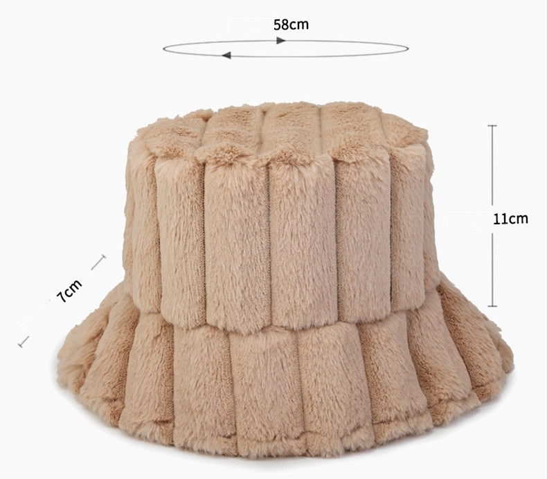 Élanor | Warme bucket hat van zachte fleece voor herfst en winter