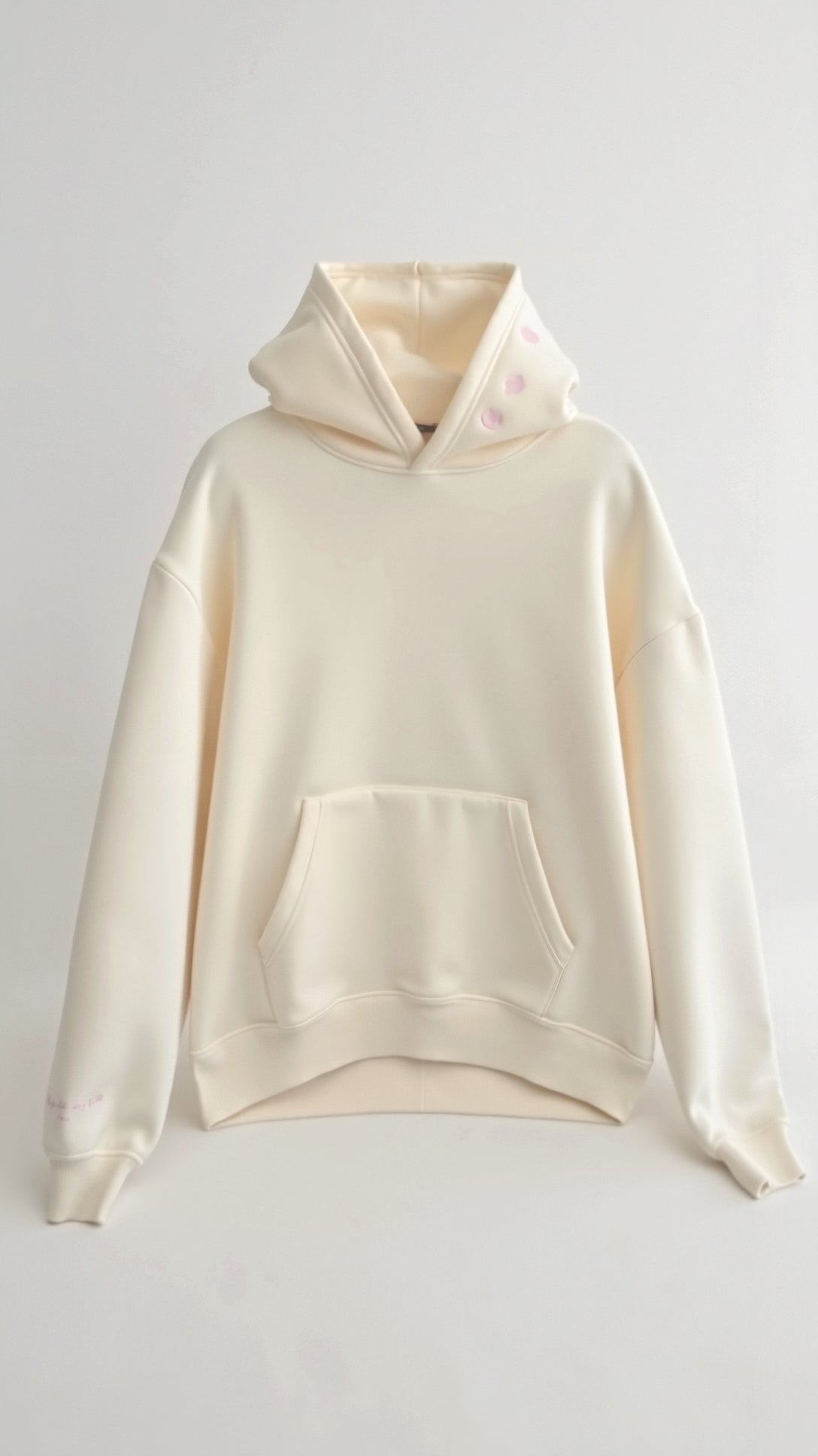Élanor Geborduurde Hoodie met Tropisch Rugmotief – Unisex Kapuzenpullover