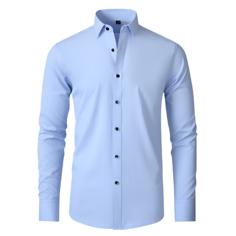 Monde Strijkvrij heren stretch overhemd – lange mouw – regular fit – ademende stof – maat XS t/m 3XL