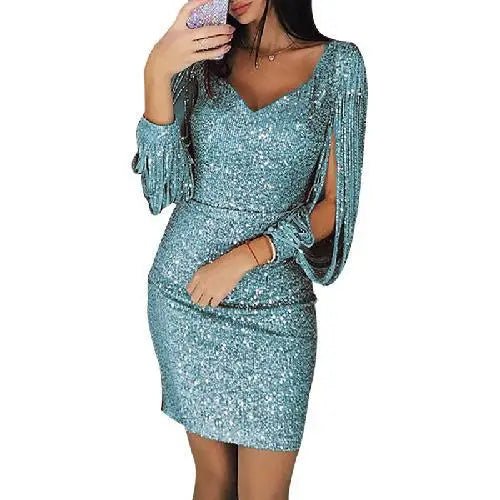 Élanor Glanzend Avondjurk met Elegante Pasvorm en Glitzeraccenten
