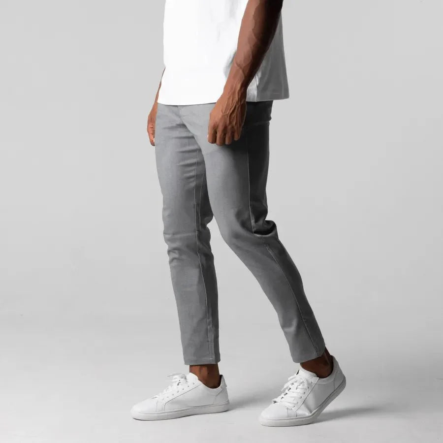 Évoque Slim-Fit Chino Broek voor Heren – Elegante Stretch Katoen
