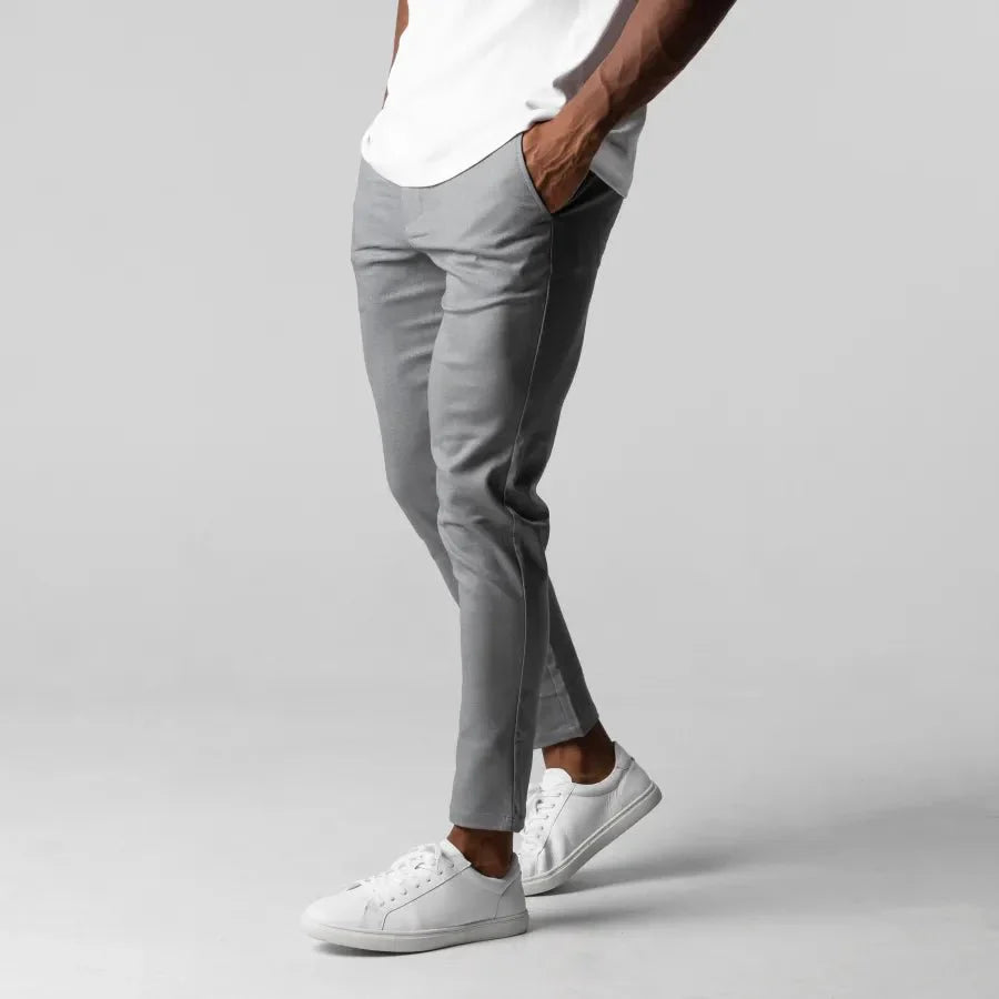 Évoque Slim-Fit Chino Broek voor Heren – Elegante Stretch Katoen