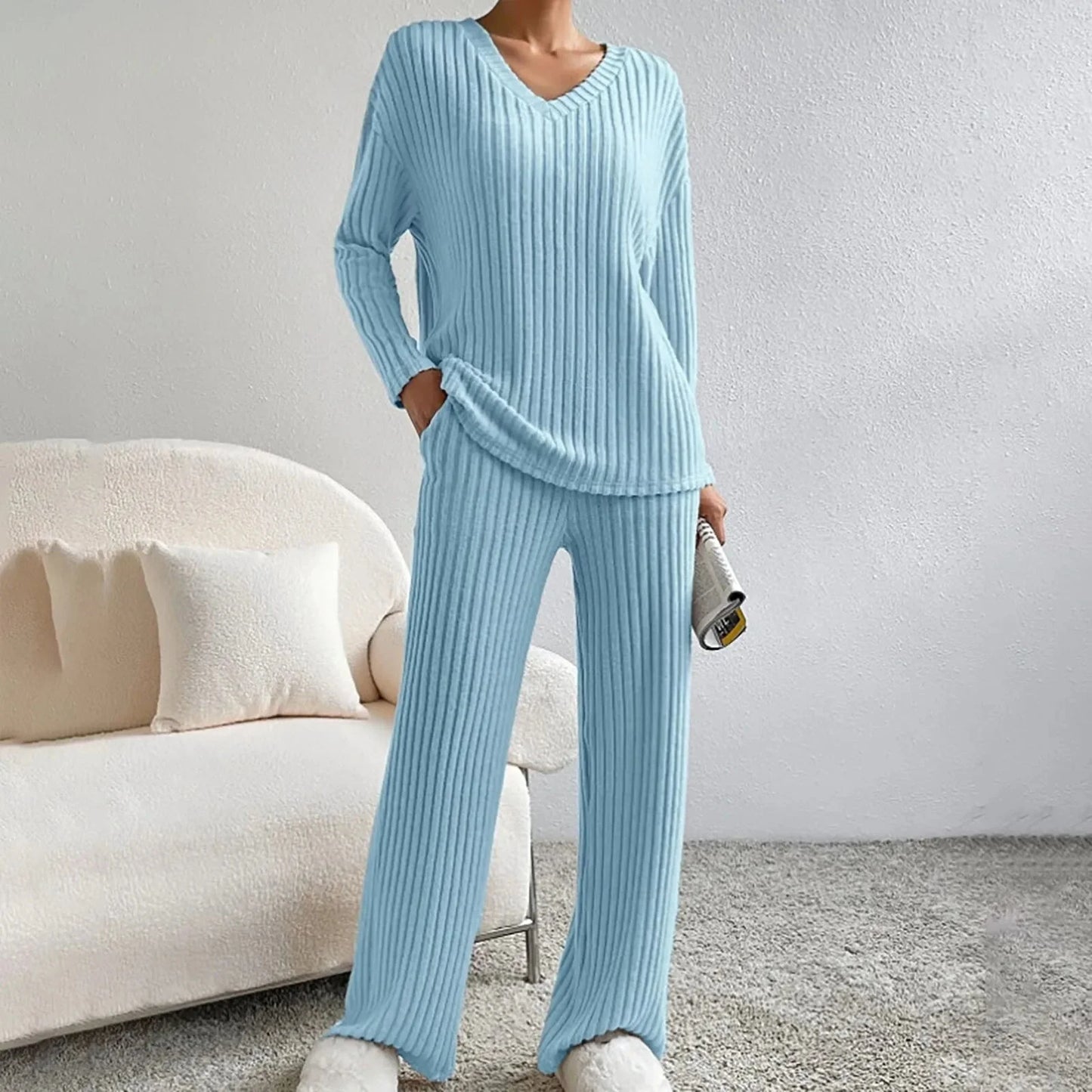 Élanor Tweedelige Lounge-Set Dames – Comfortabele Loungewear met Losse Pasvorm