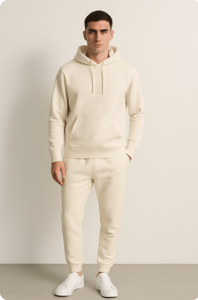 Élanor Unisex Hoodie en Joggingbroek Set – Comfortabele Loungewear voor Elke Dag