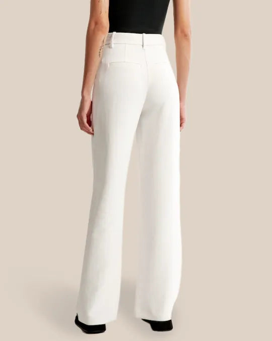 Élanor | Hoge Taille Wijde Pijp Broek voor Dames