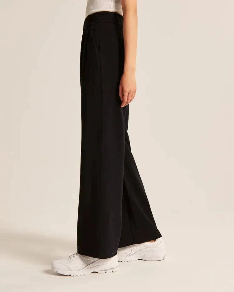 Élanor | Hoge Taille Wijde Pijp Broek voor Dames